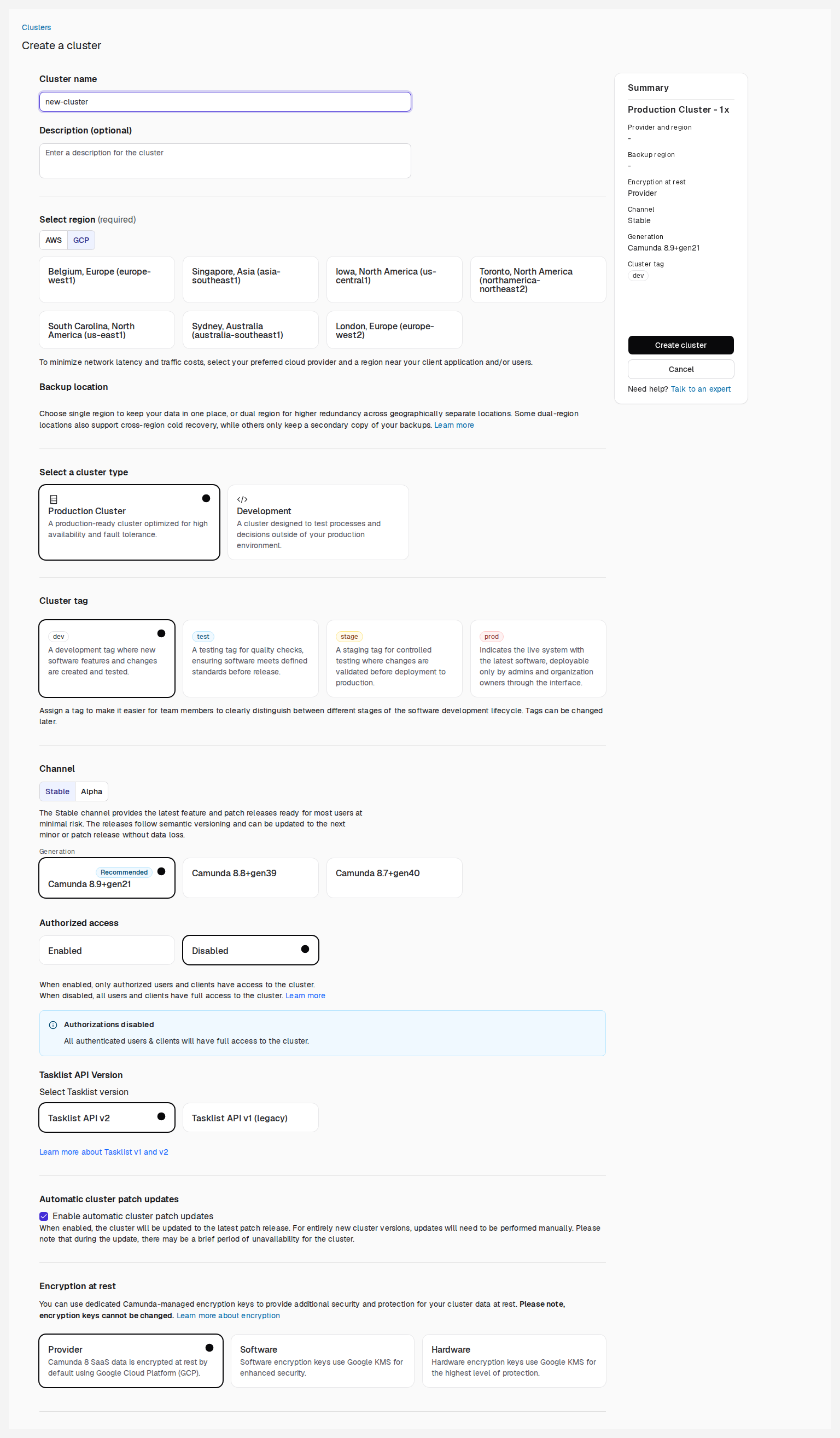cluster-creating-modal