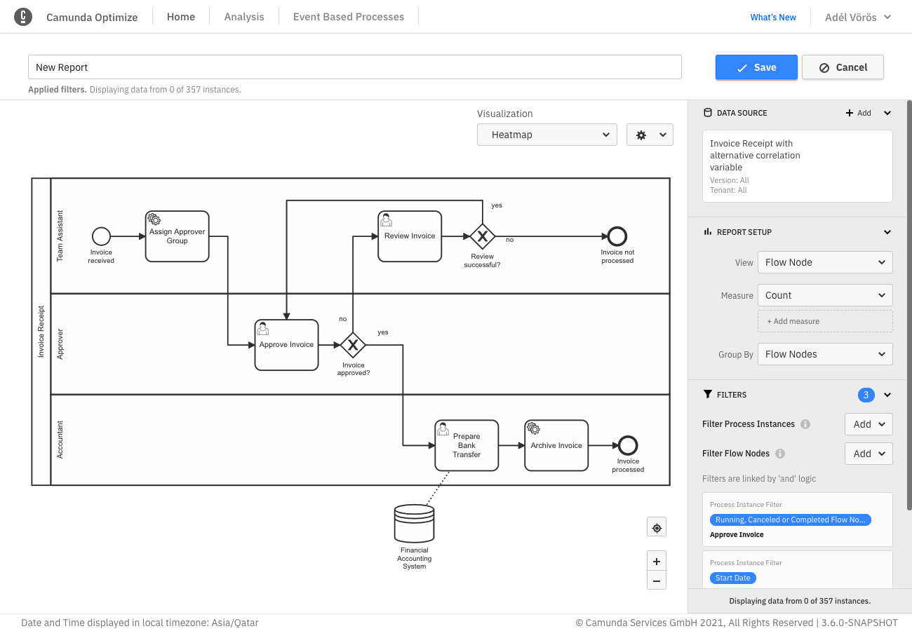 Combined filter in Camunda Optimize