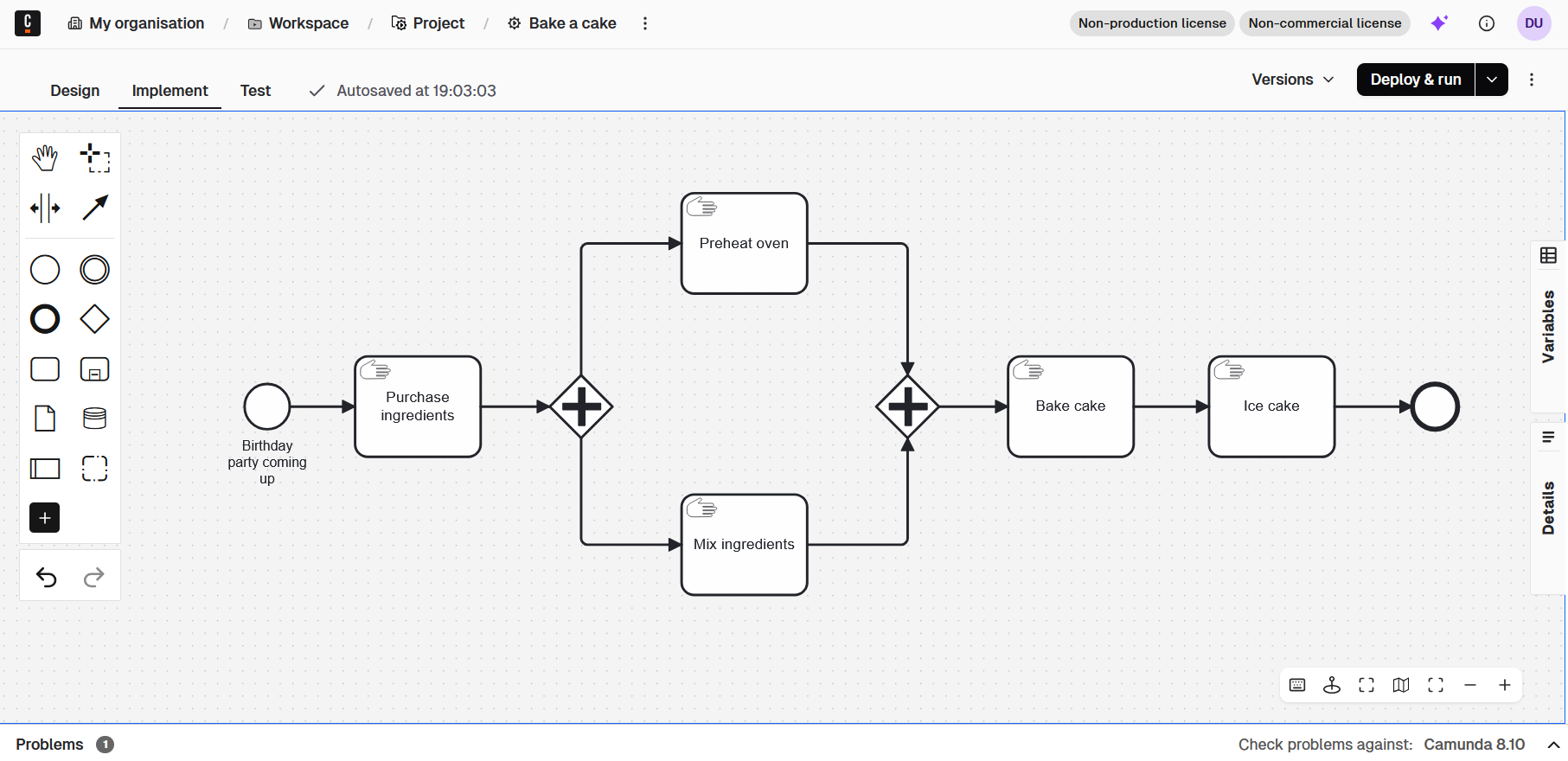completed bpmn diagram