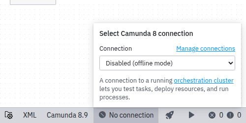 Connection manager is opened
