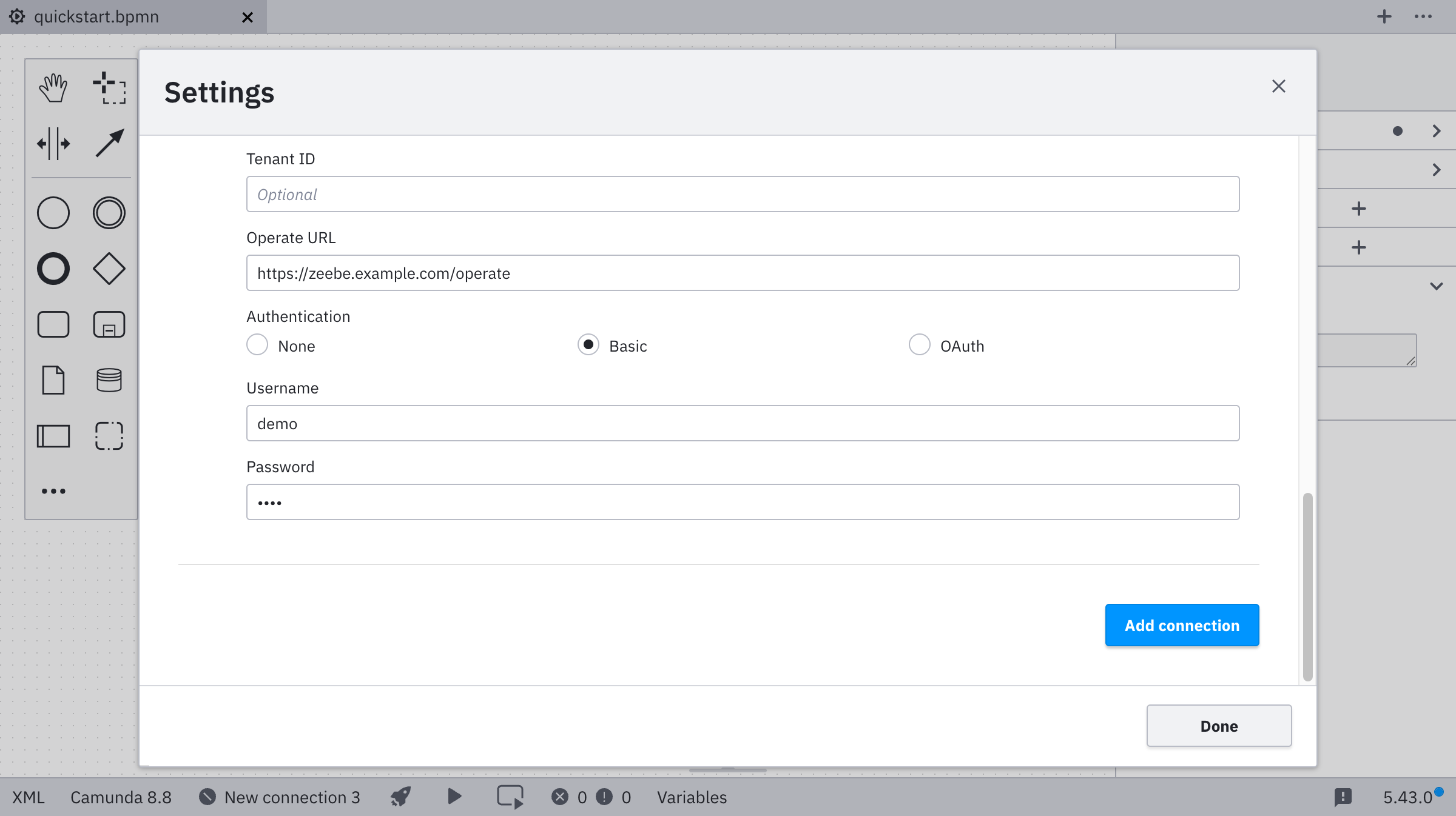 basic auth configuration