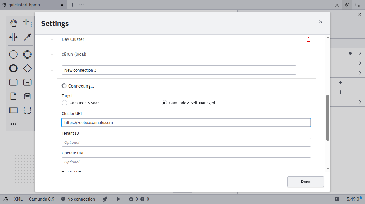 deployment via Camunda 8
