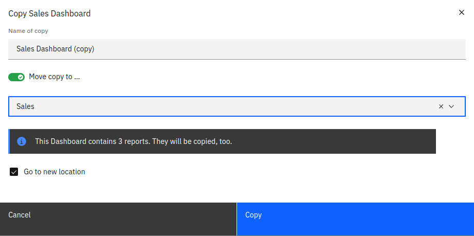 copy sales dashboard