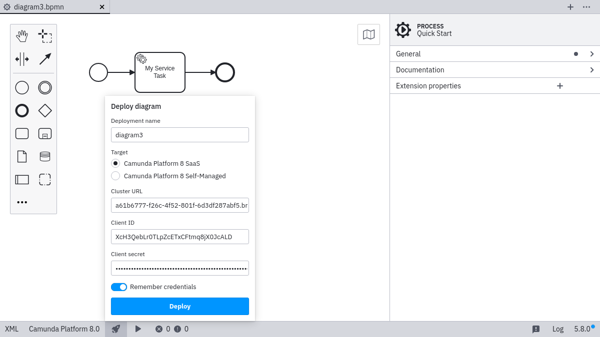 deployment via Camunda 8