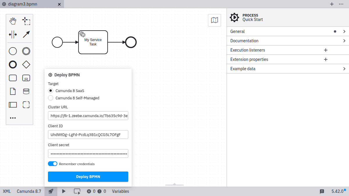 deployment via Camunda 8