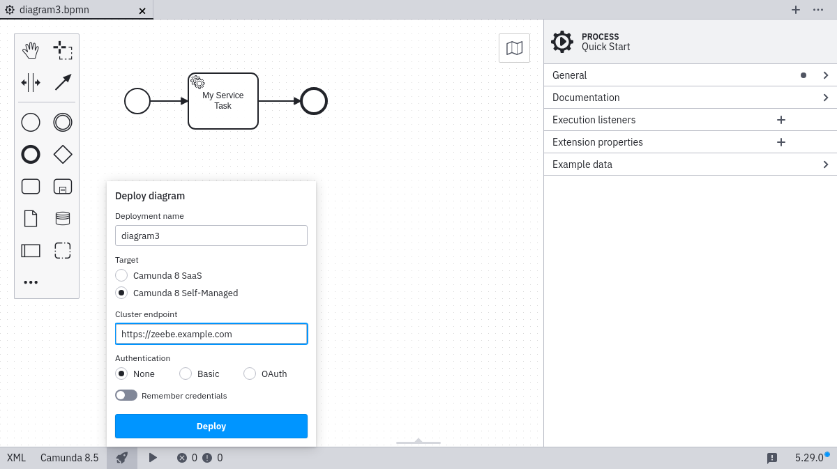 deployment via Camunda 8