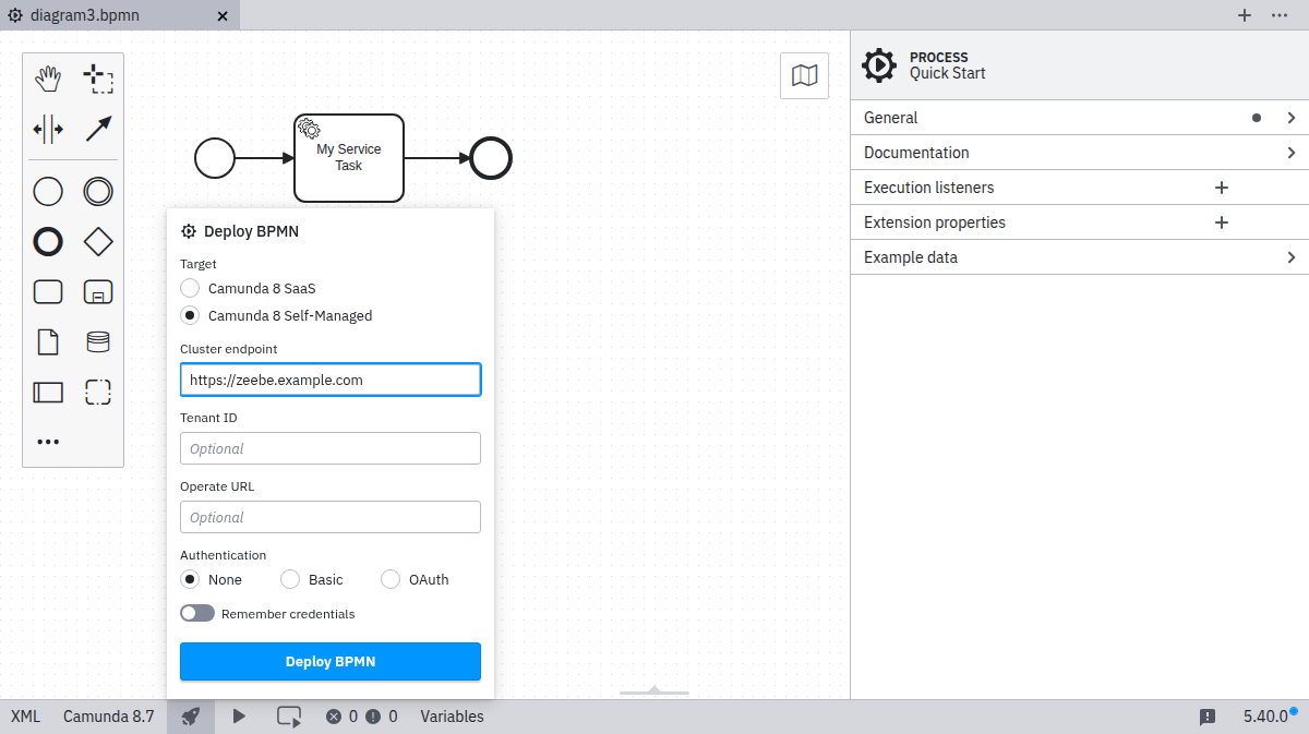 deployment via Camunda 8