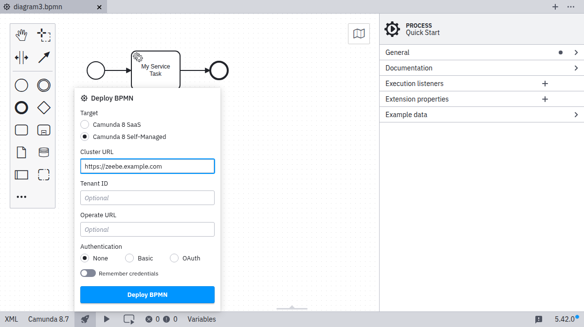 deployment via Camunda 8