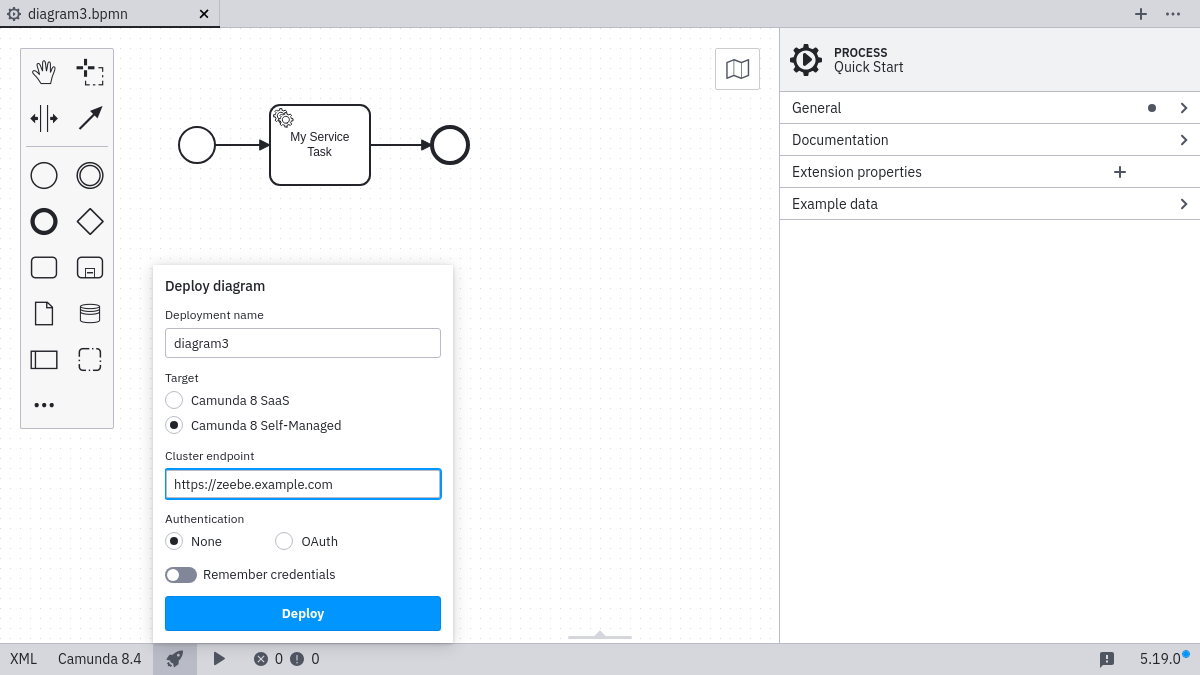 deployment via Camunda 8