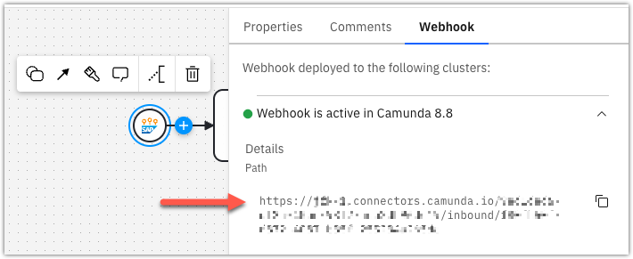 webhook URL	