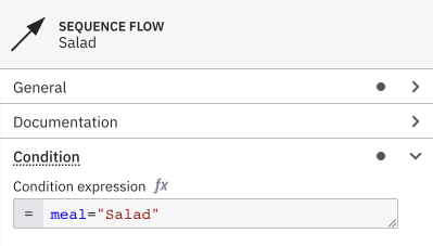 Example of a conditional expression