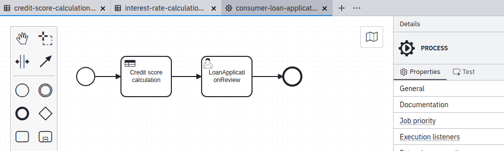 Process application file grouping