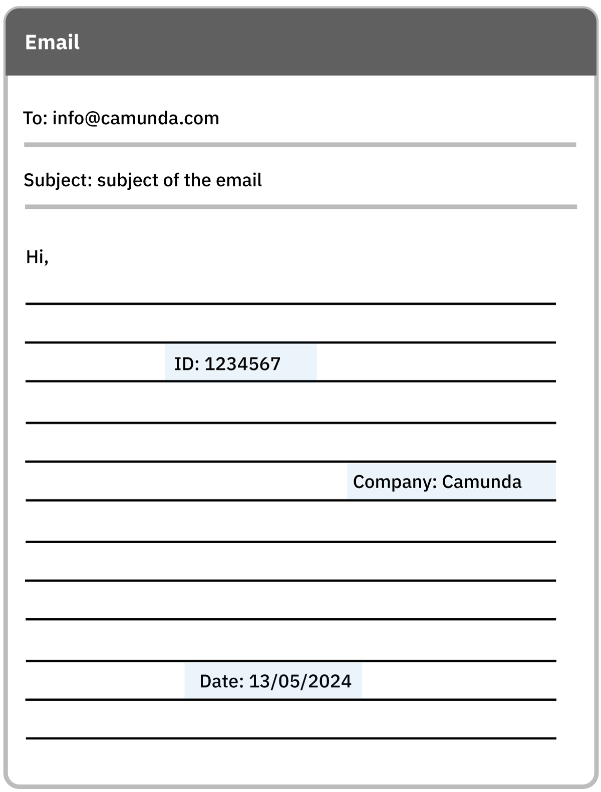 Example unstructured document