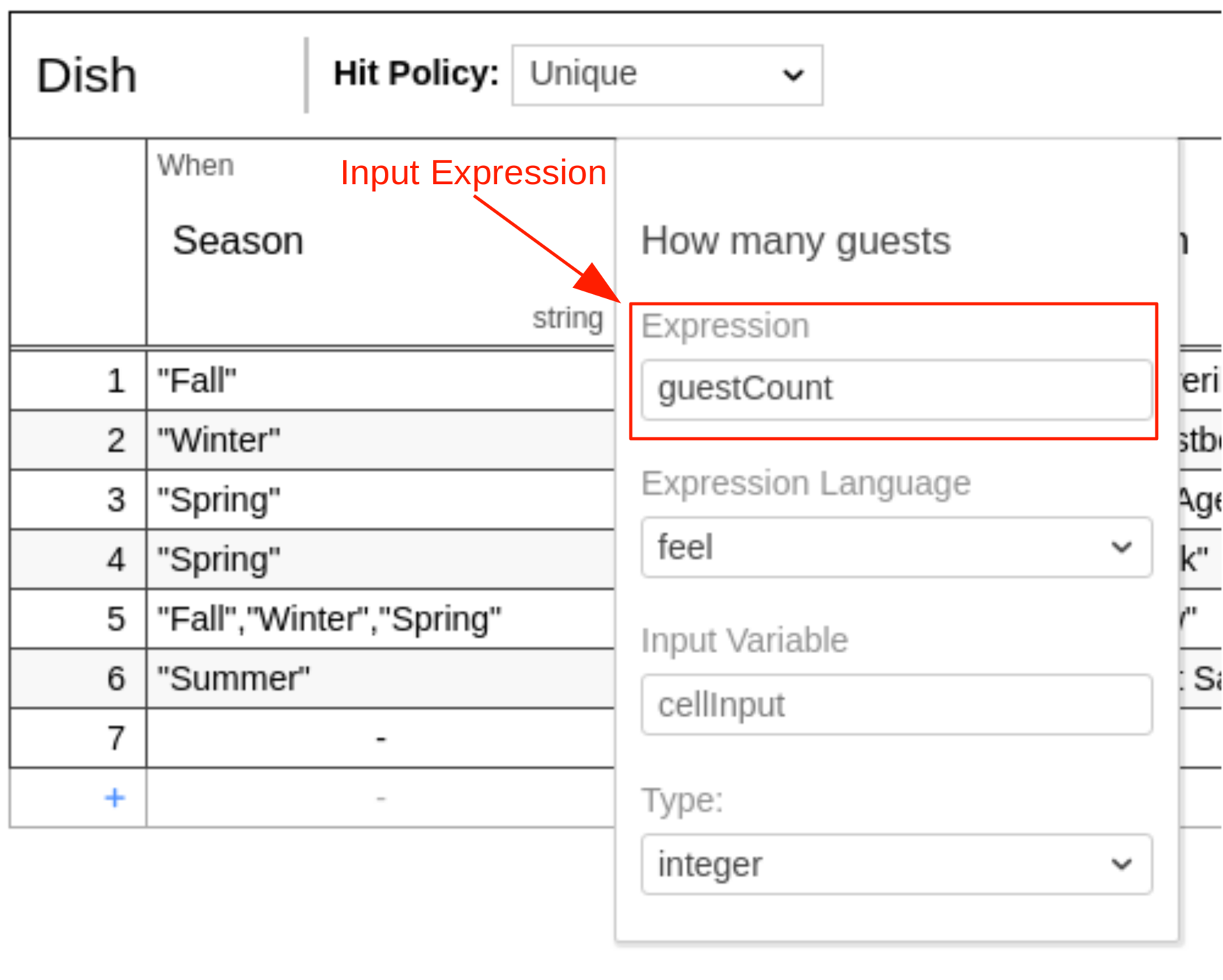 Input Expression