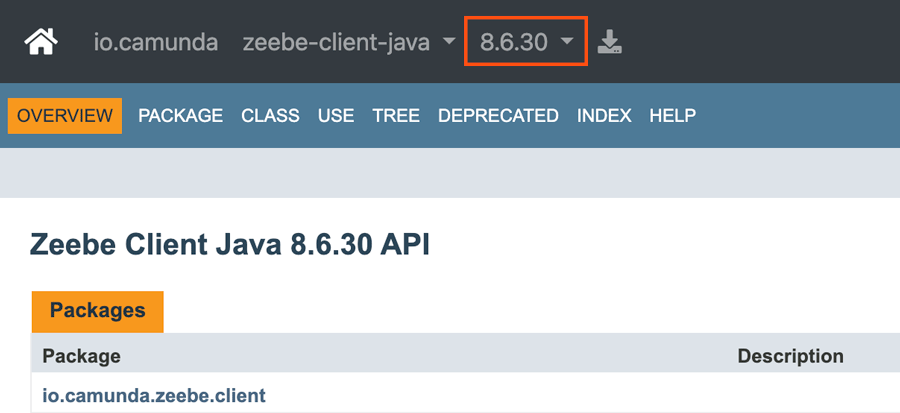Example Javadoc version