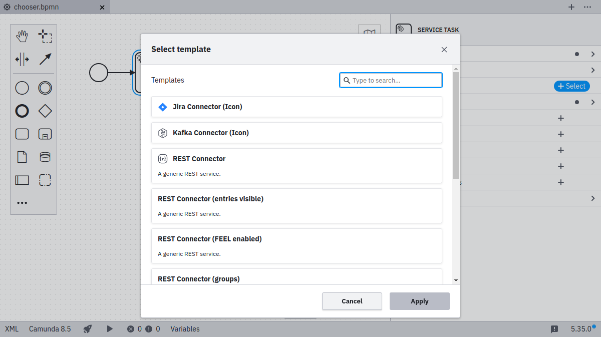 Modal Menu