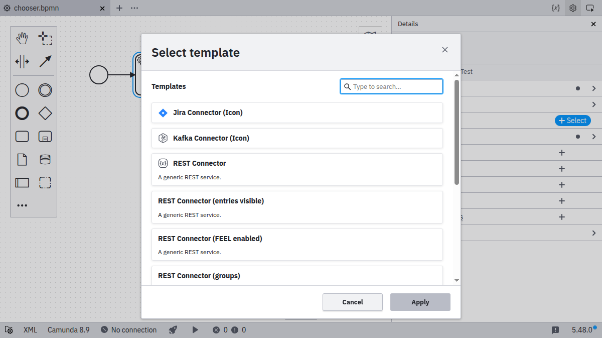 Modal Menu
