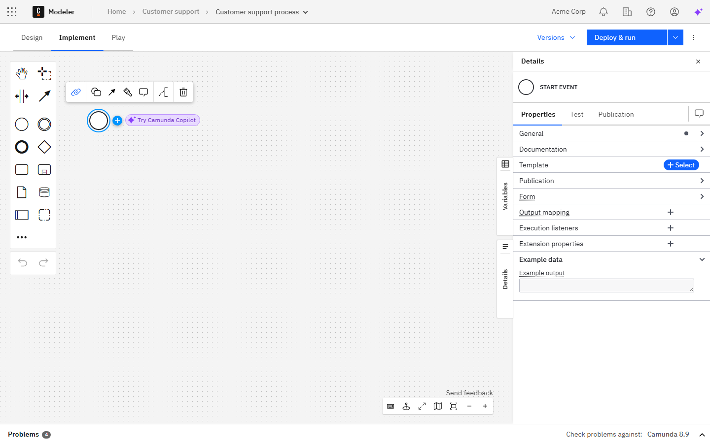 Initial diagram