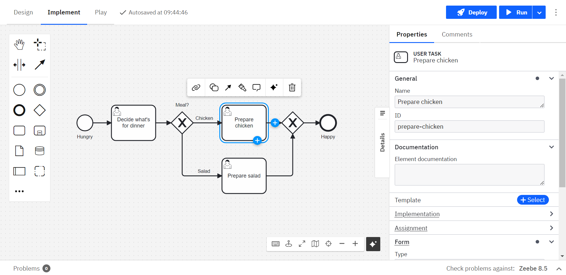 context pad overview