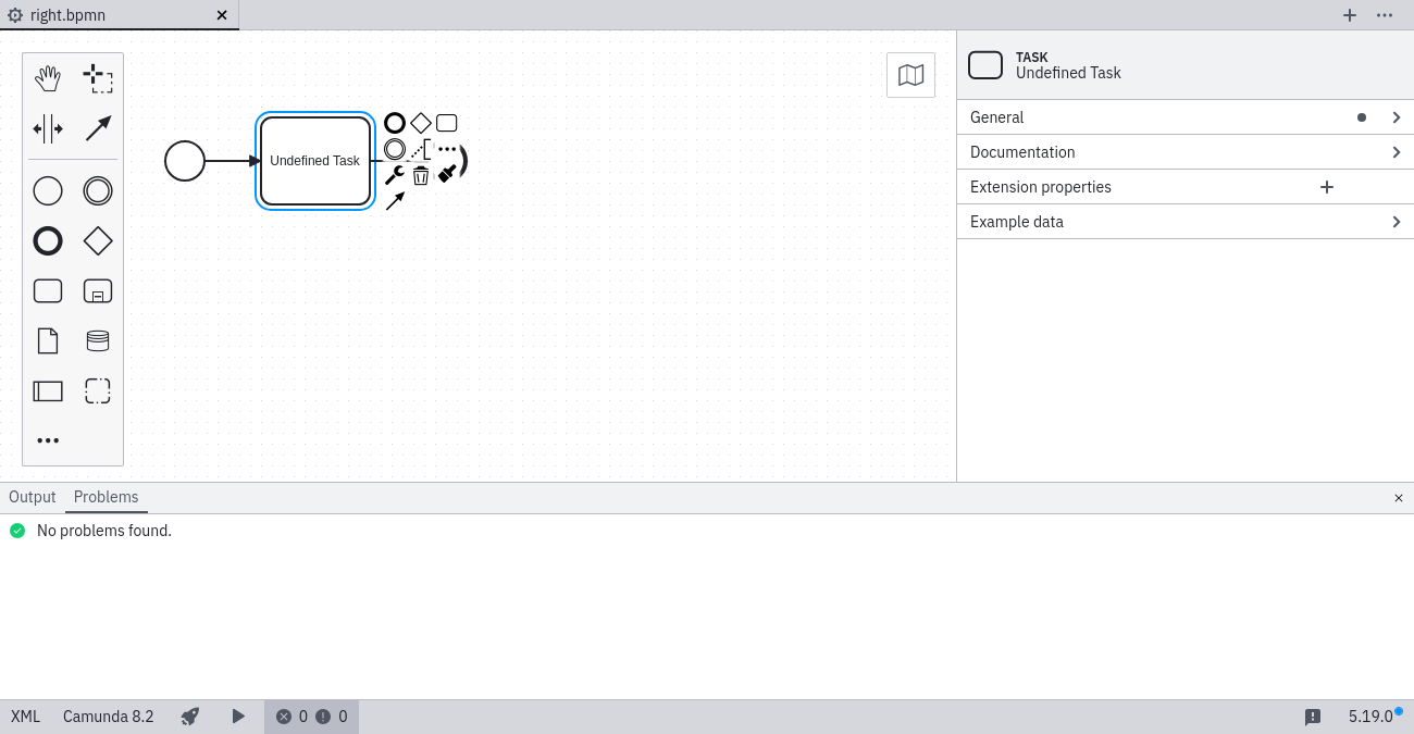 Element type supported by selected version