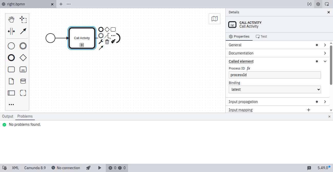 Process ID specified