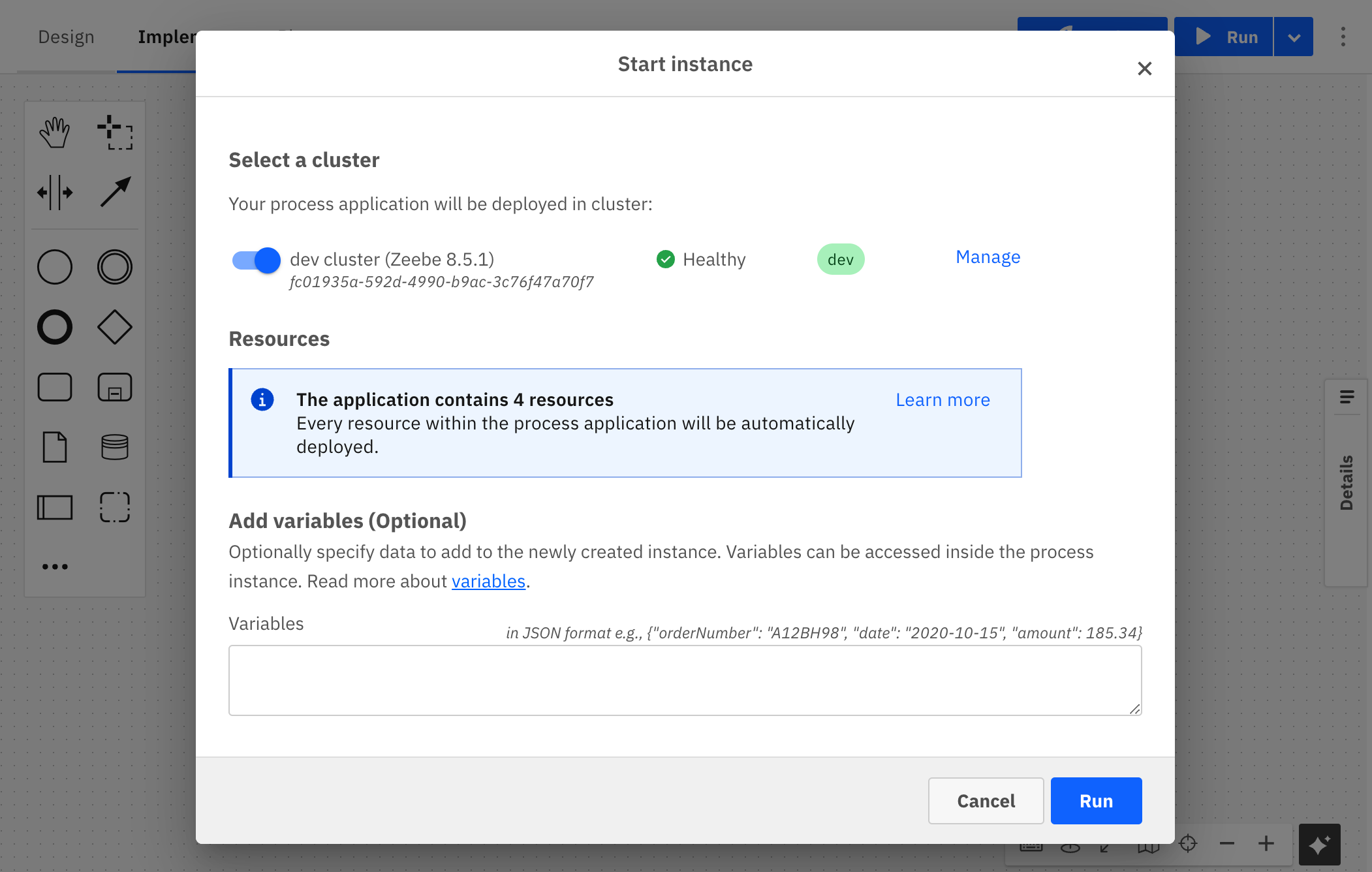 Run a process application