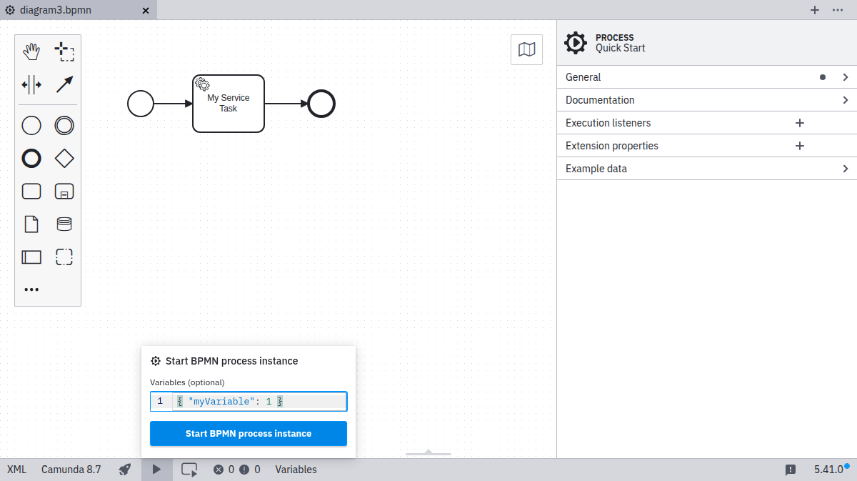 start instance successful