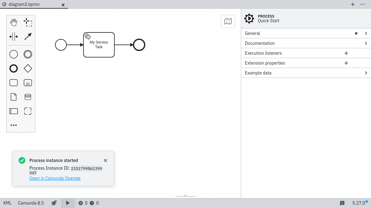 start instance successful