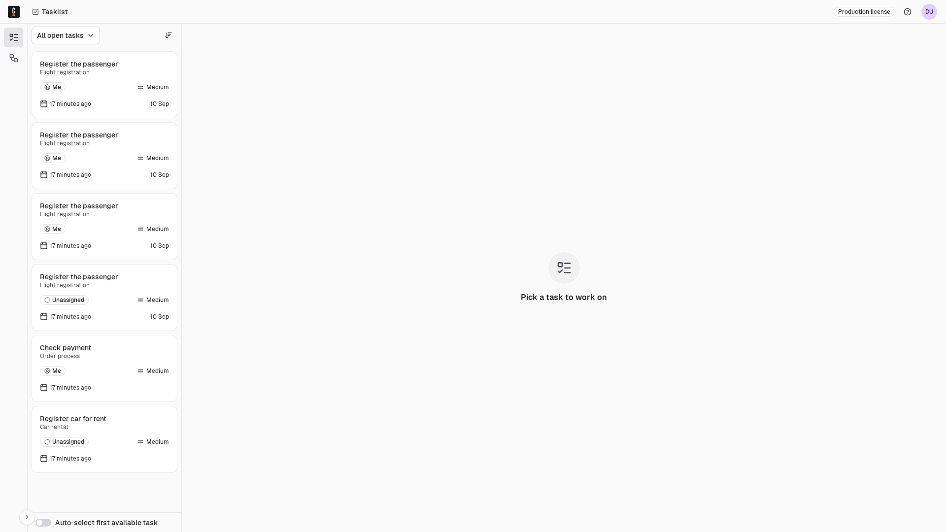 All open tasks tasklist-all-tasks