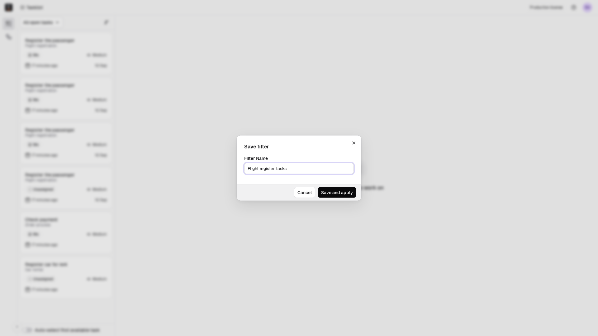 Add a descriptive name for the filter tasklist-save-filter-dialog