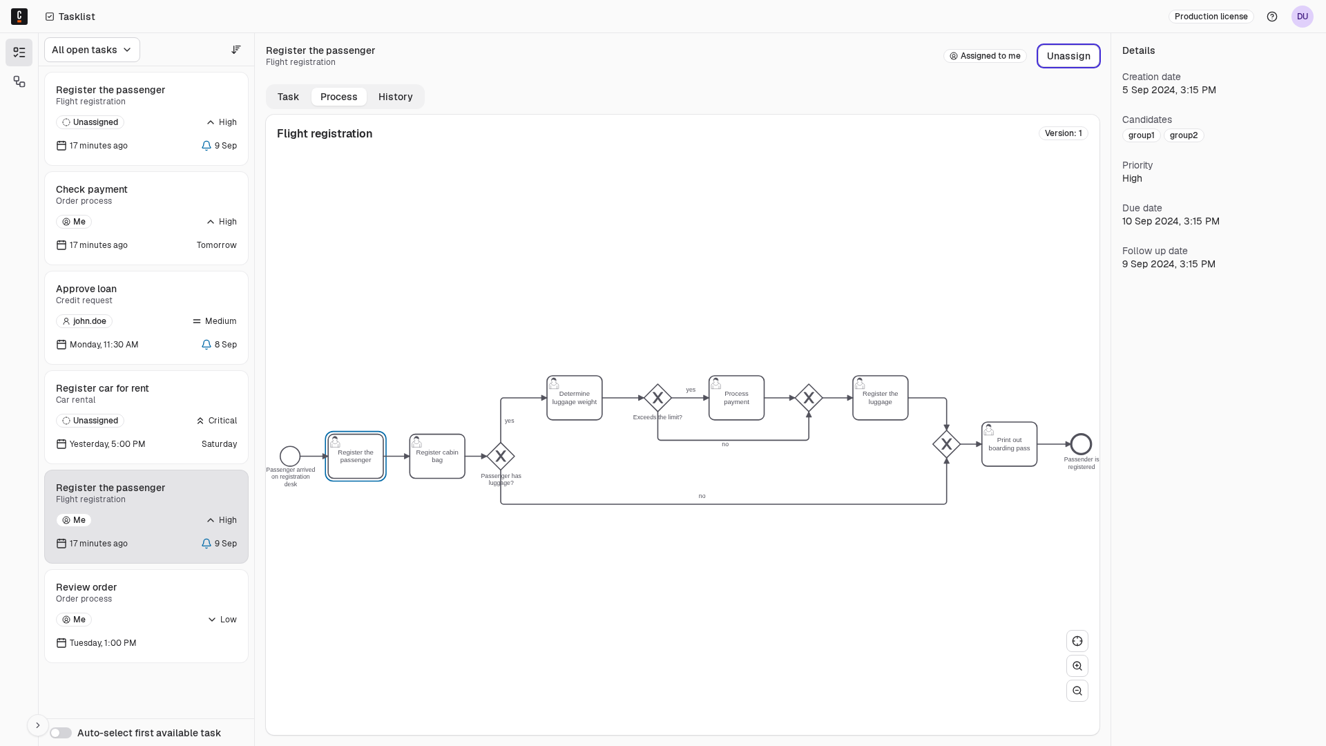 Process diagram preview tasklist-process-diagram