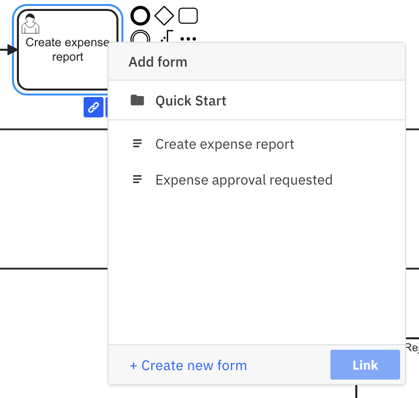 Linking a Camunda Form