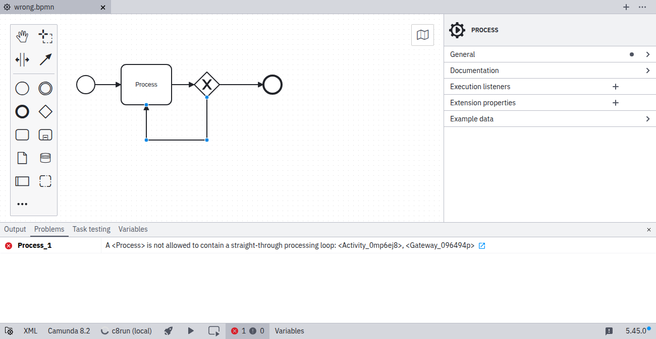 Straight-through processing loop